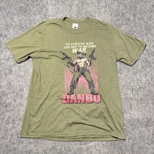 Kimes Ranch Graphic Tee Mens XL Green Danbo Rambo Sylvester Stallone Shirt